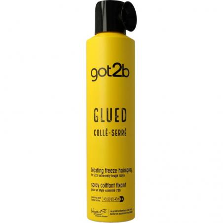 Glued blasting freeze hairspray
