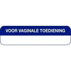 Strooketiket voor vaginale toediening 44x11mm