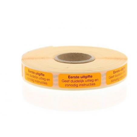 Strooketiket eerste uitgifte 30 x 10mm